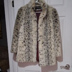 Womens JACQUES SAINT LAURENT For Genelle Elegant Fur Coat